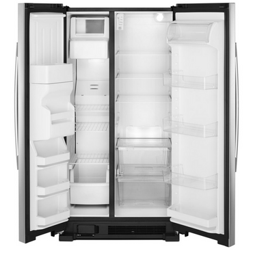 24.57 Cu. Ft. 36 In Side-by-Side Refrigerator with Dual Pad External Ice and Water Dispenser.
