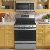 GE 30" Free-Standing Gas Convection Range with No Preheat Air Fry