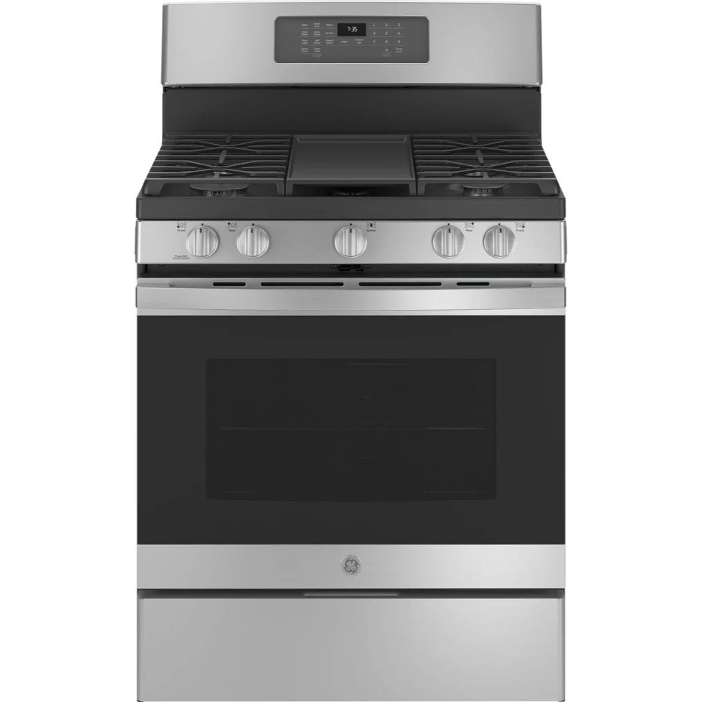 GE 30" Free-Standing Gas Convection Range with No Preheat Air Fry