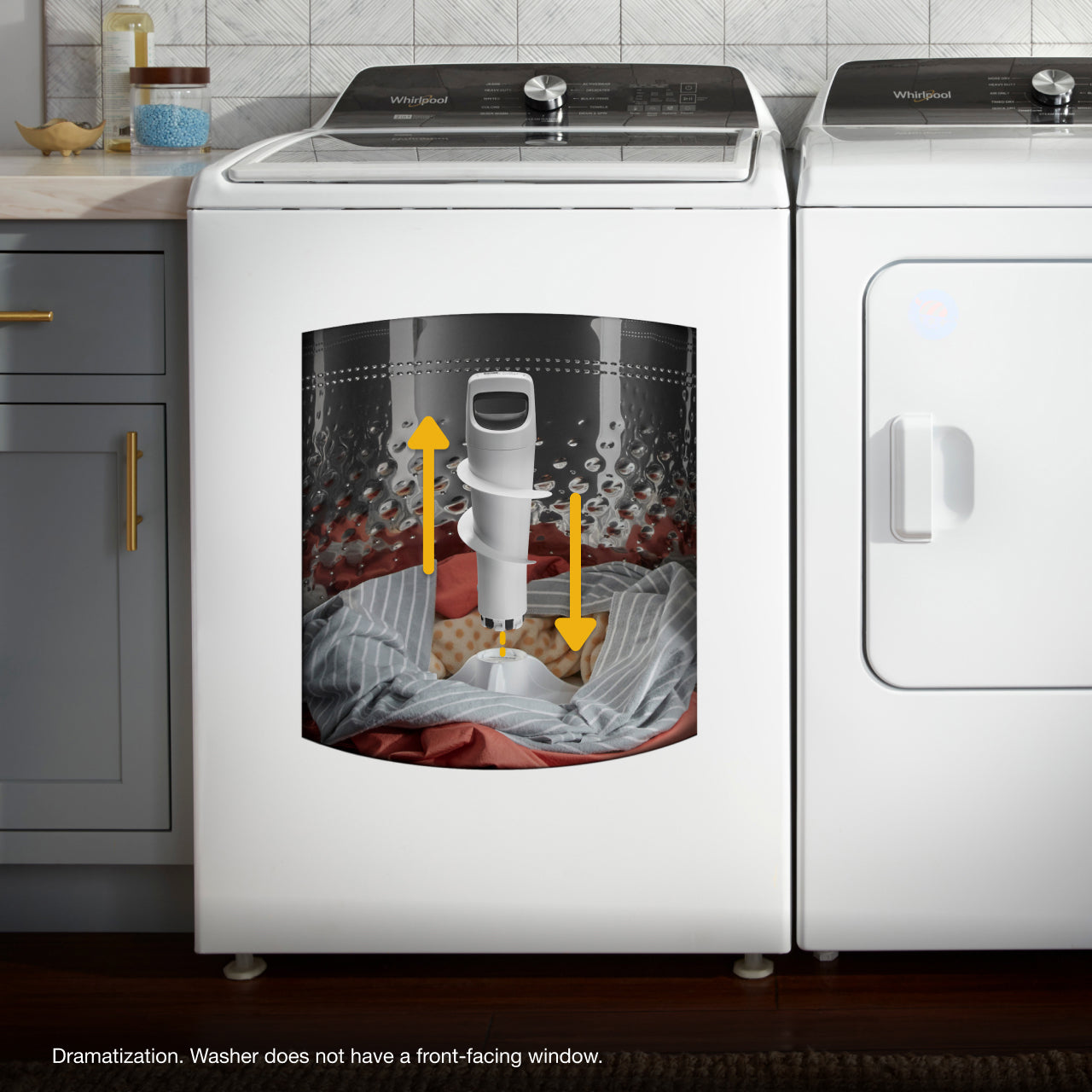 4.7 Cu. Ft. Top Load Washer with 2 in 1 Removable Agitator.
