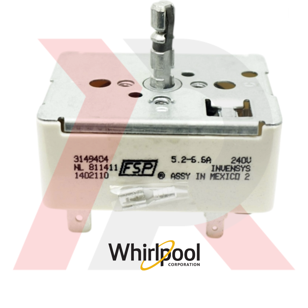 Electric Range Surface Burner Control Switch